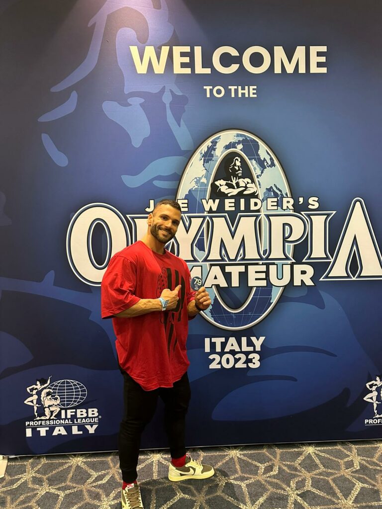 Maicol Incao al Joe Weider's Olympia Amateur 2023 a Milano
